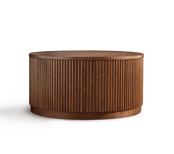 Allegro Brown Wooden Round Coffee Table