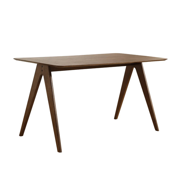 Edda Walnut Rectangle Wooden Dining Table - 140cm