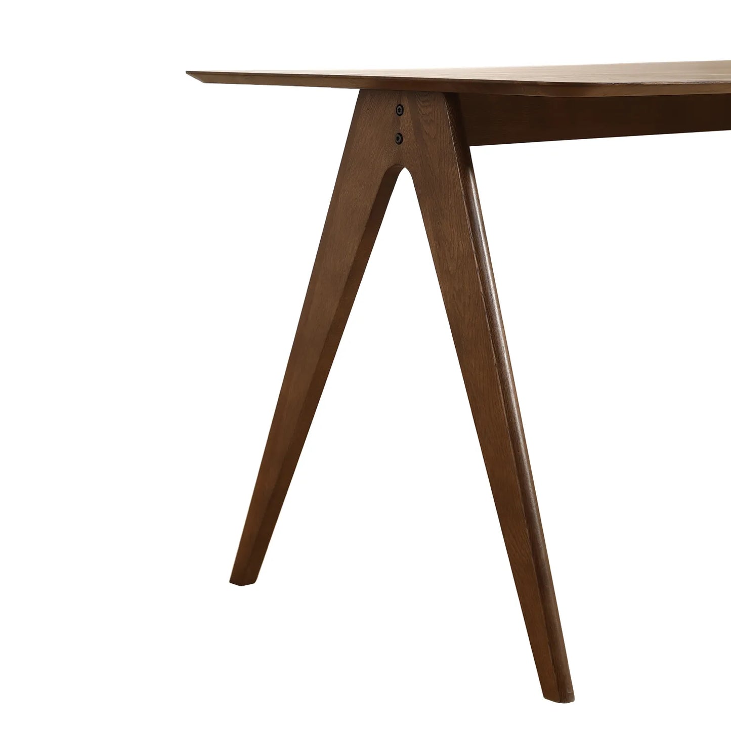 Edda Walnut Rectangle Wooden Dining Table - 140cm
