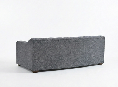Astoria 3 Seater Sofa – Iron Bouclé | Deep Channel Stitched Design