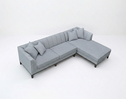 Cooper Right Hand Facing (RHF) Corner Sofa – Dolphin Bouclé | Mid-Century Modern