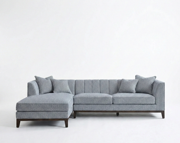 Cooper Left Hand Facing (LHF) Corner Sofa – Dolphin Bouclé | Mid-Century Modern