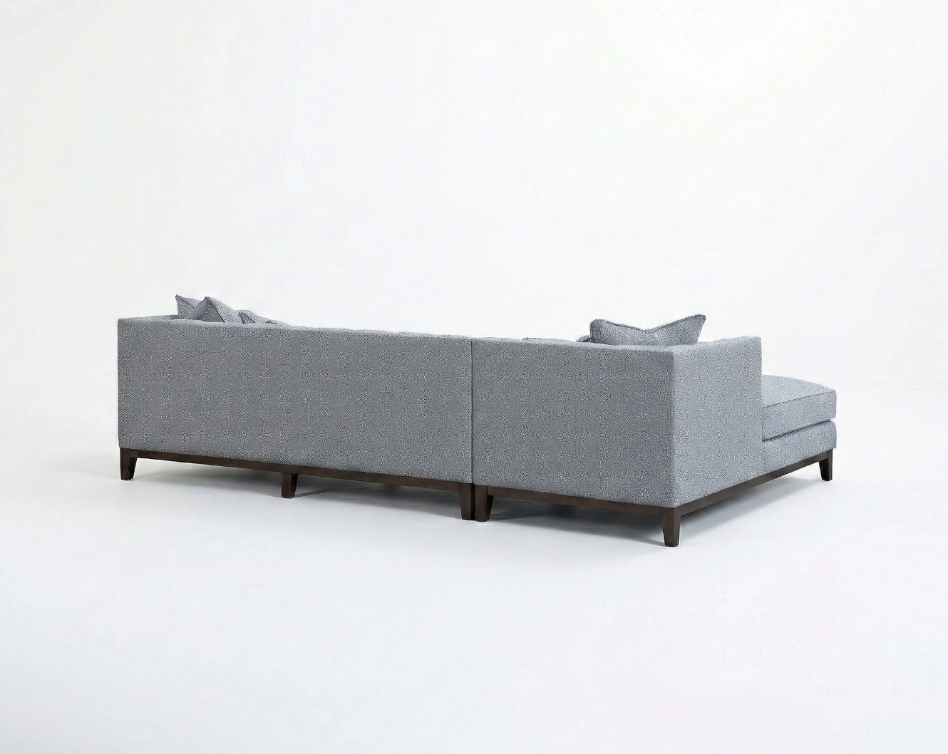 Cooper Left Hand Facing (LHF) Corner Sofa – Dolphin Bouclé | Mid-Century Modern
