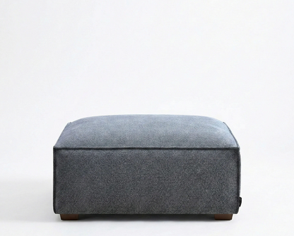 Dakota Modular Footstool – Charcoal Grey Bouclé | Feather-Filled