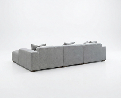 Leonard Left Hand Facing (LHF) Corner Sofa – Cloudy Grey Bouclé