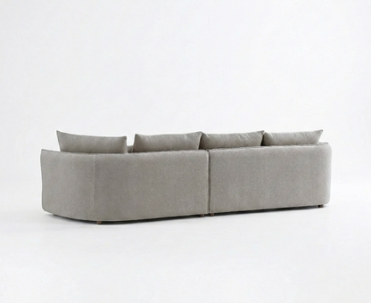 Rubin Right Hand Facing (RHF) Corner Sofa – Pebble Grey Bouclé