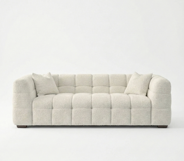 Tribeca Bubble 3 Seater Sofa – Oatmeal Beige Bouclé