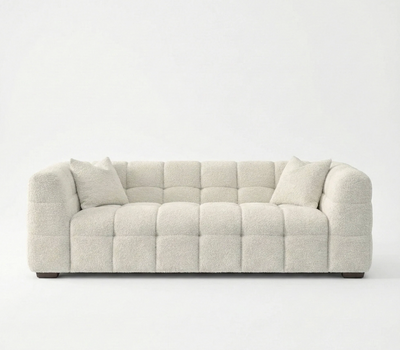 Tribeca Bubble 3 Seater Sofa – Oatmeal Beige Bouclé