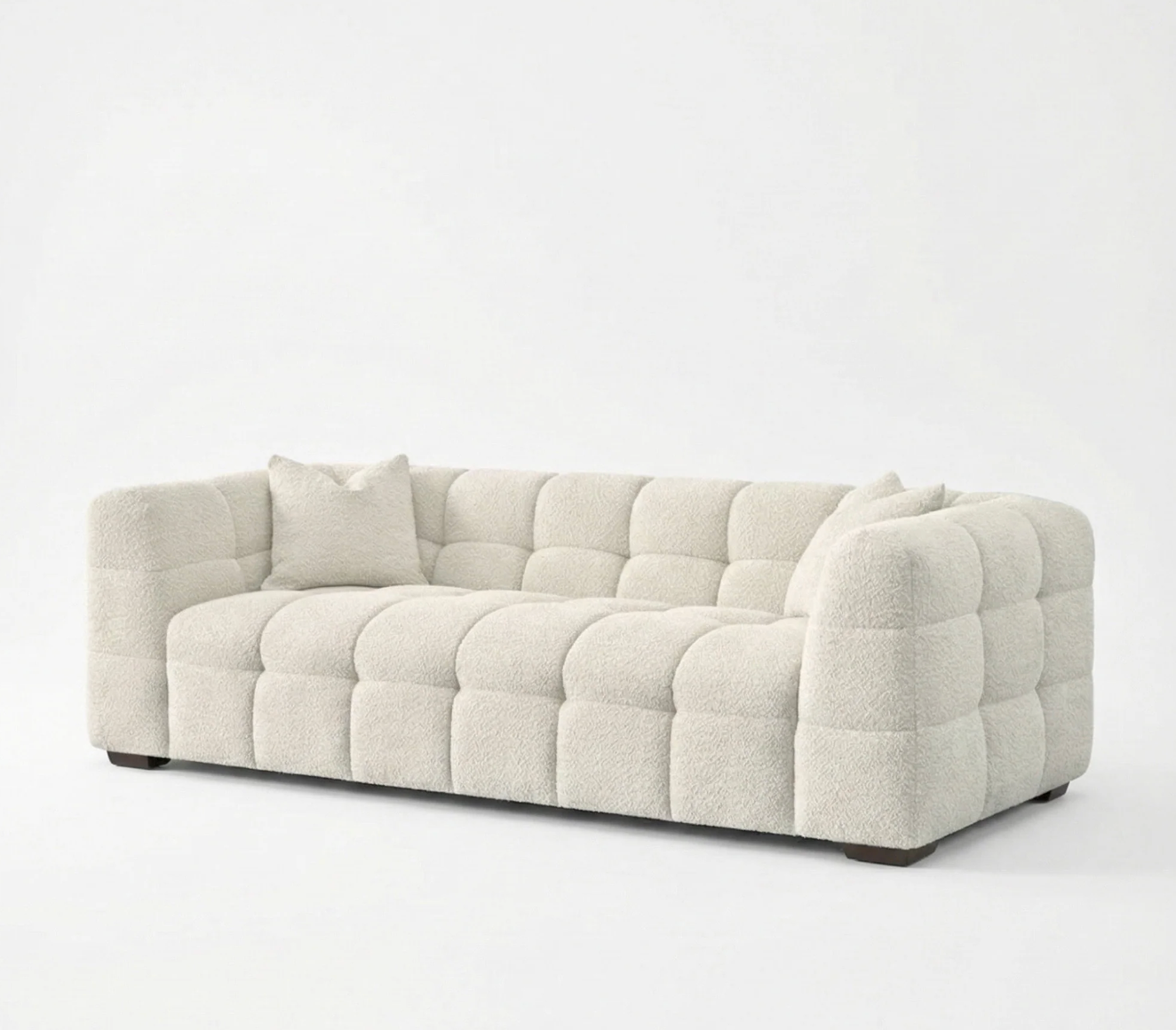 Tribeca Bubble 3 Seater Sofa – Oatmeal Beige Bouclé